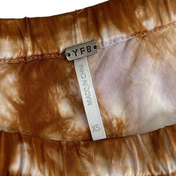 YFB Young Fabulous Broke Leyland Midi Skirt XS Tie Dye Slit Boho Thistle Cosmic - Picture 6 of 9